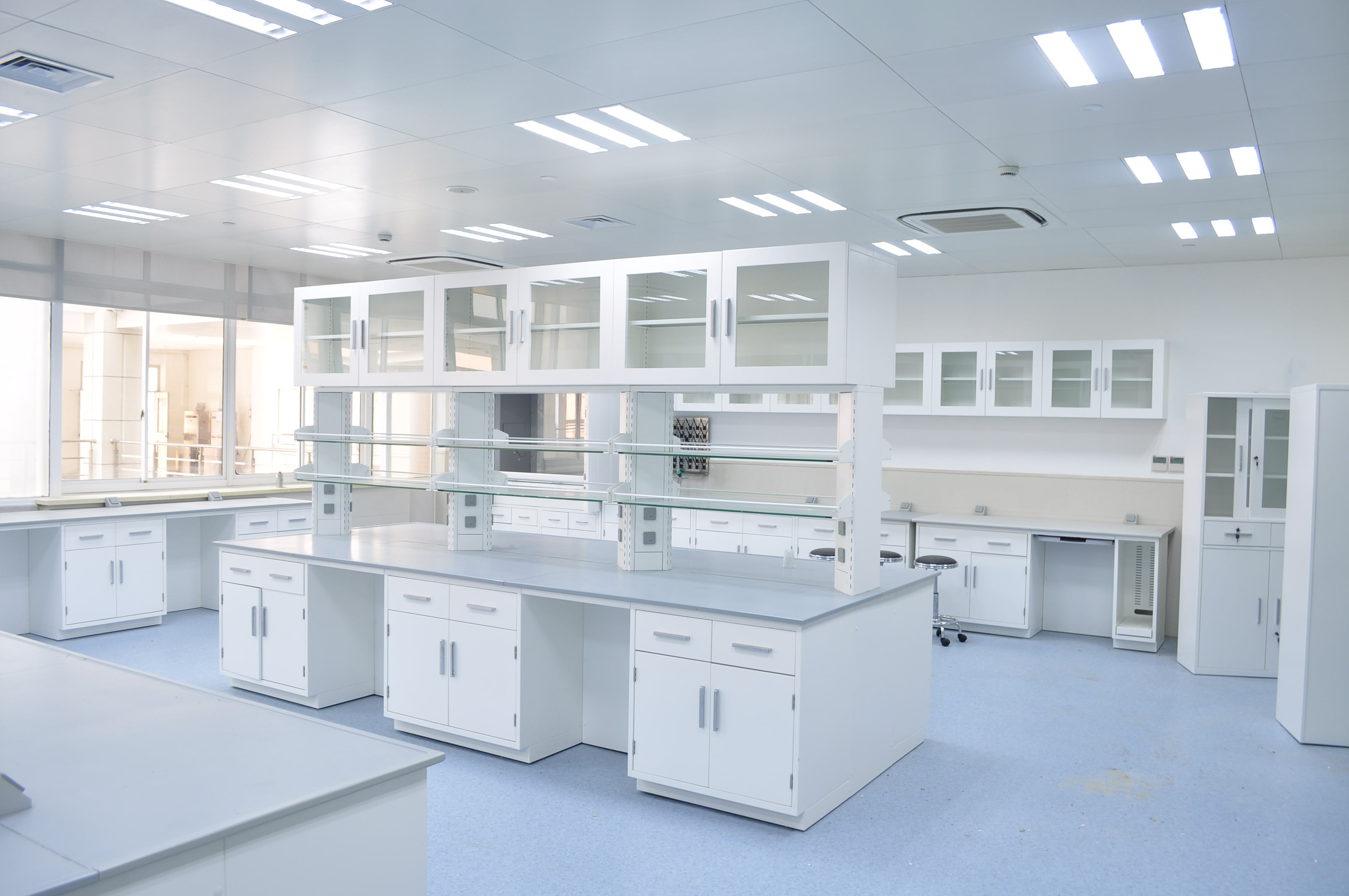 實驗室微生物室、純手工板制作、全鋼藥品柜、鋼制門